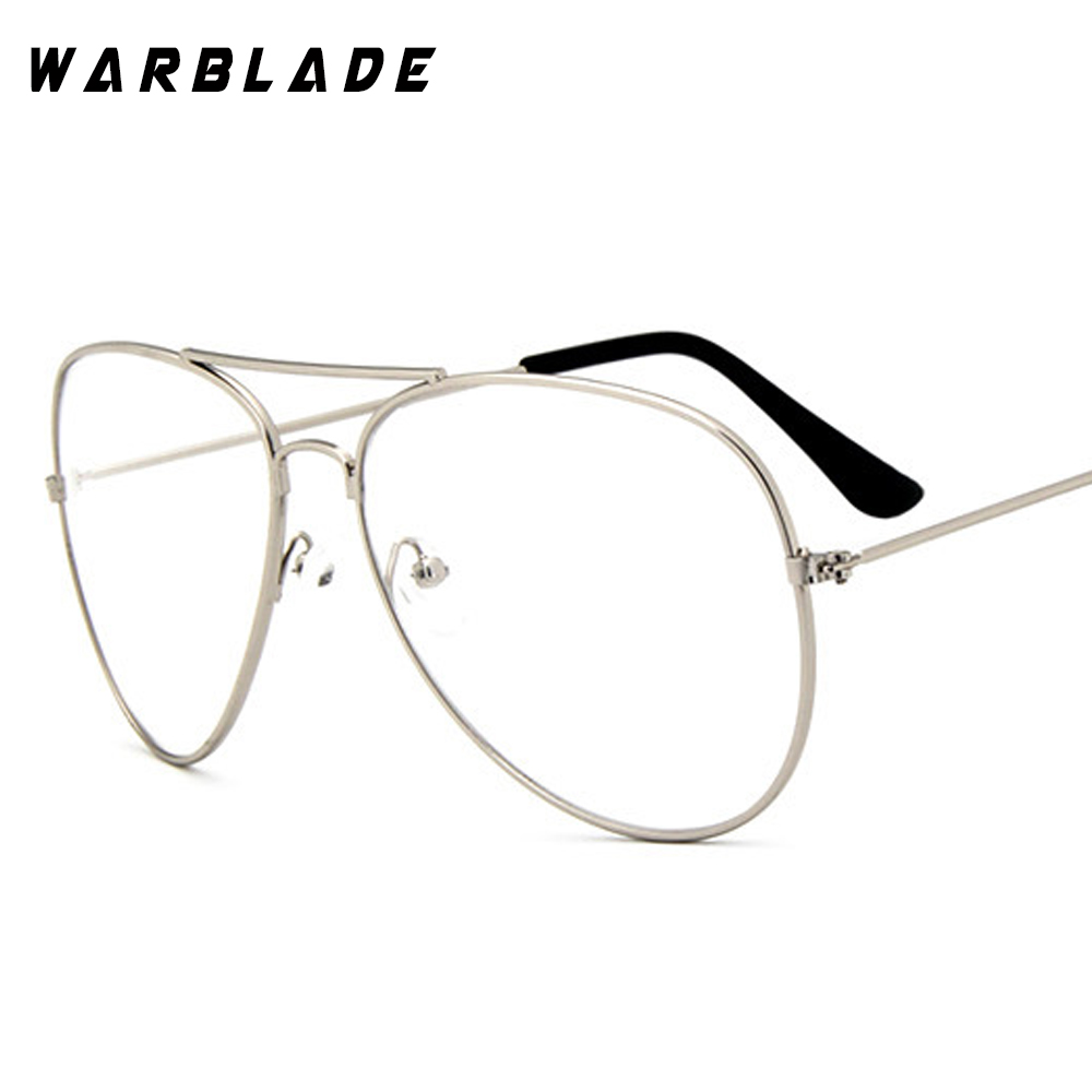 Lunettes de pilote classiques transparentes, monture en alliage, optique d'aviation, pour hommes, lentille oculos de sol WarBLade