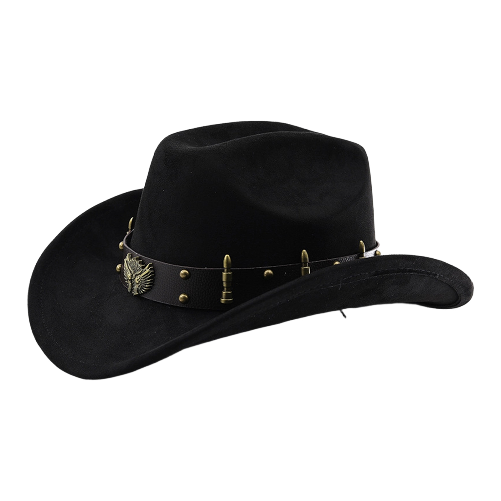Chapeau de cow-boy en feutre pour femme et homme, avec ceinture, chapeau western élégant, casquette décontractée pour les fêtes en plein air et les clubs