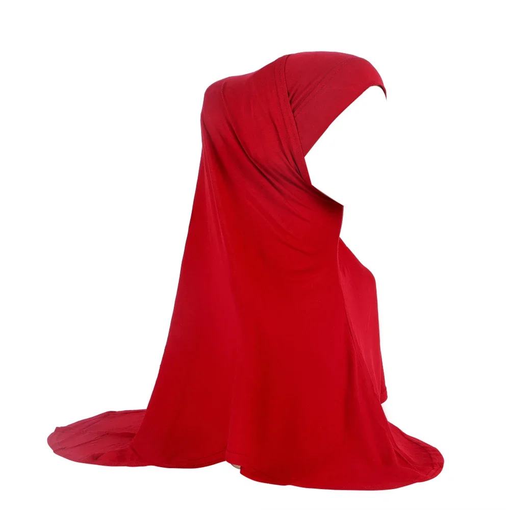 Khimar Ramadan Malaisie pour femmes musulmanes, bonnet intérieur, foulard instantané Amira, ensemble deux pièces, turban de prière islamique