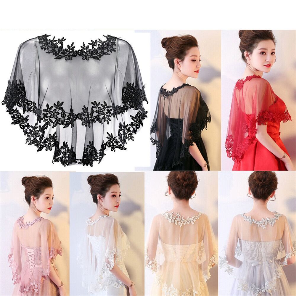 Robe de banquet à manches courtes en dentelle pour patients, cape élégante, châle décontracté, été, Everak, mariage