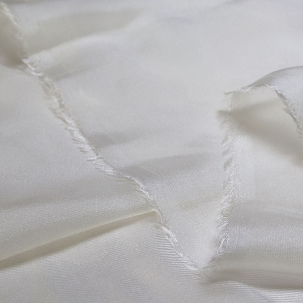 Tissu en mousseline de soie naturelle, blanc fin, sans colorant, 6mm, 140cm, pour peinture et couture, vente en gros