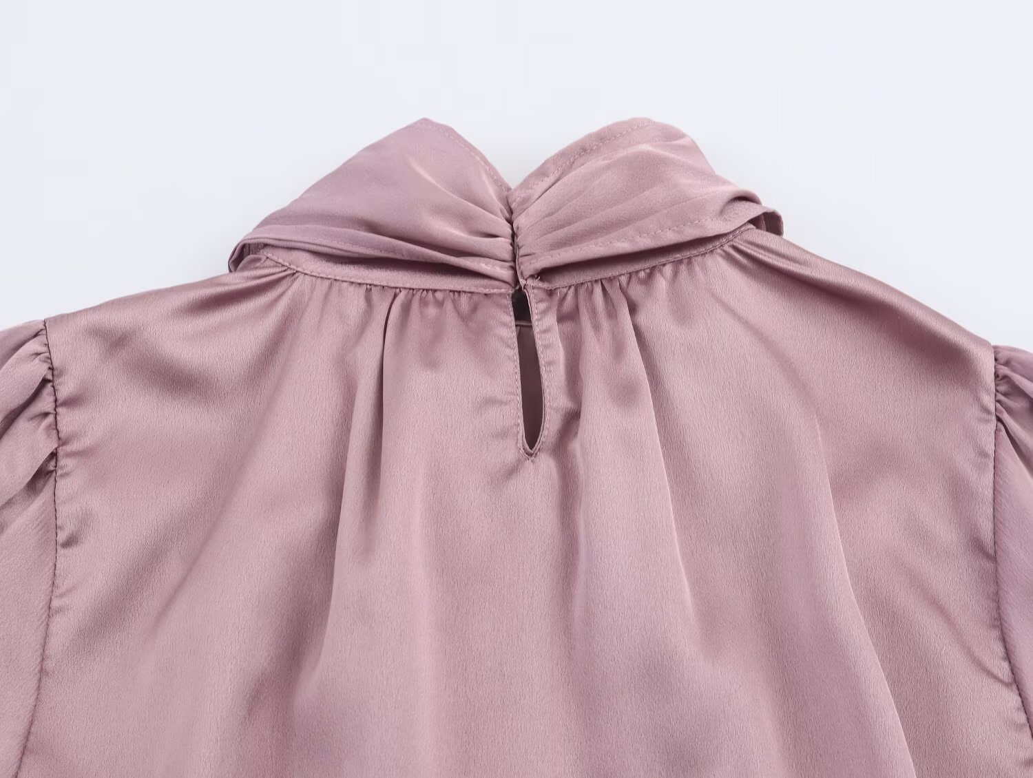 Femmes Bow Satin Blouse printemps automne femme à manches longues chemise élégante dame lanterne manches doux décontracté trajet Blouse-chemises