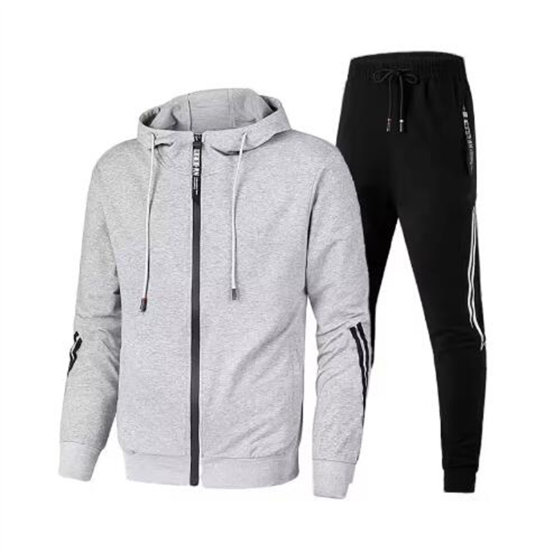 Ensemble Homme : Sweat à Capuche et Survêtement à Manches Longues de Haute Qualité – Tenue Sportive Décontractée pour l'Extérieur et le Quotidien 2025