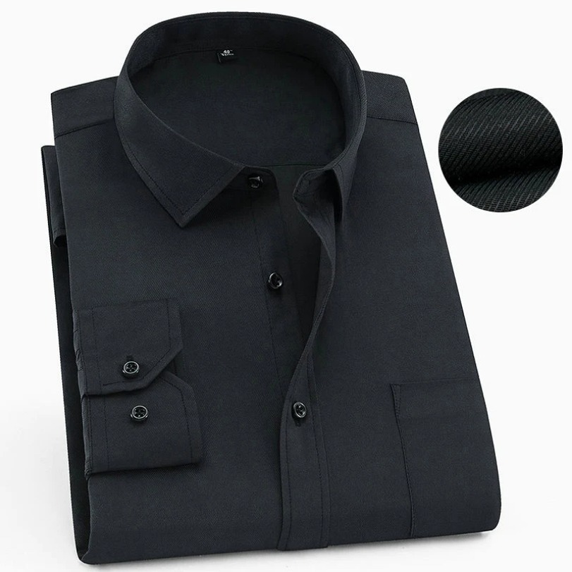 Plus grande taille 9XL 8XL 7XL hommes décontracté à manches longues chemises coupe ajustée mâle d'affaires sociales robe chemise marque de mode couleur unie