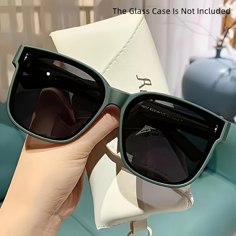 Lunettes de soleil anti-reflets à grande monture pour hommes et femmes, lunettes de soleil tendance à porter par-dessus les lunettes de vue pour la conduite, la plage et les voyages