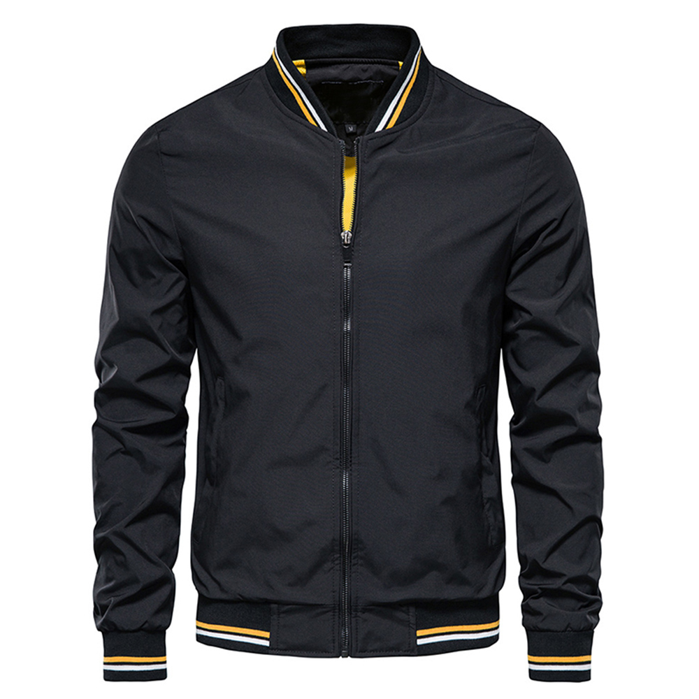 Printemps été Bomber veste hommes noir décontracté coupe ajustée Baseball hommes vestes nouvelle mode d'automne haute qualité vestes pour hommes