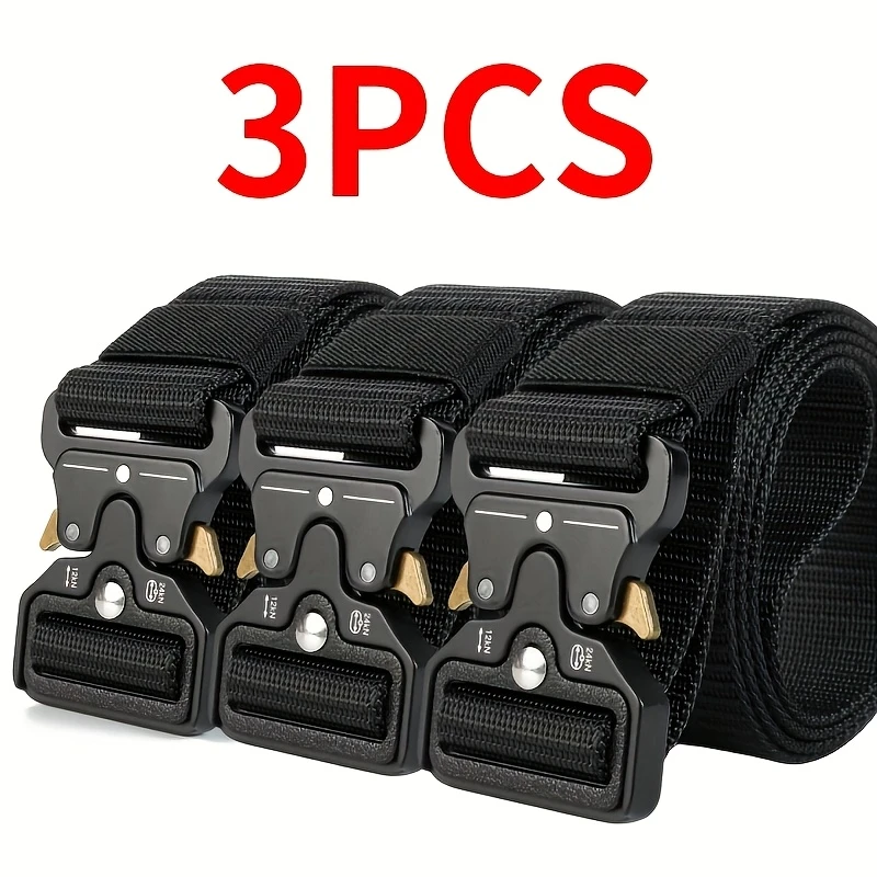 Ceinture tactique pour homme, ceinture mode business multifonctionnelle, ceinture décorative pour le camping, le golf et les activités de plein air.