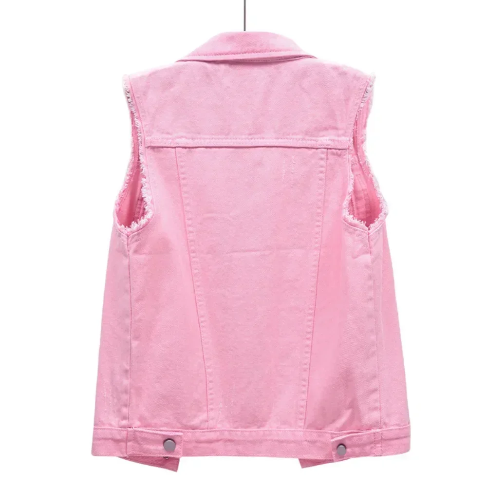 Gilet en jean pour femmes, veste de printemps, Streetwear, vêtements pour femmes, manteaux d'automne, vêtements de mode décontractés, Vintage, élégants, sans manches