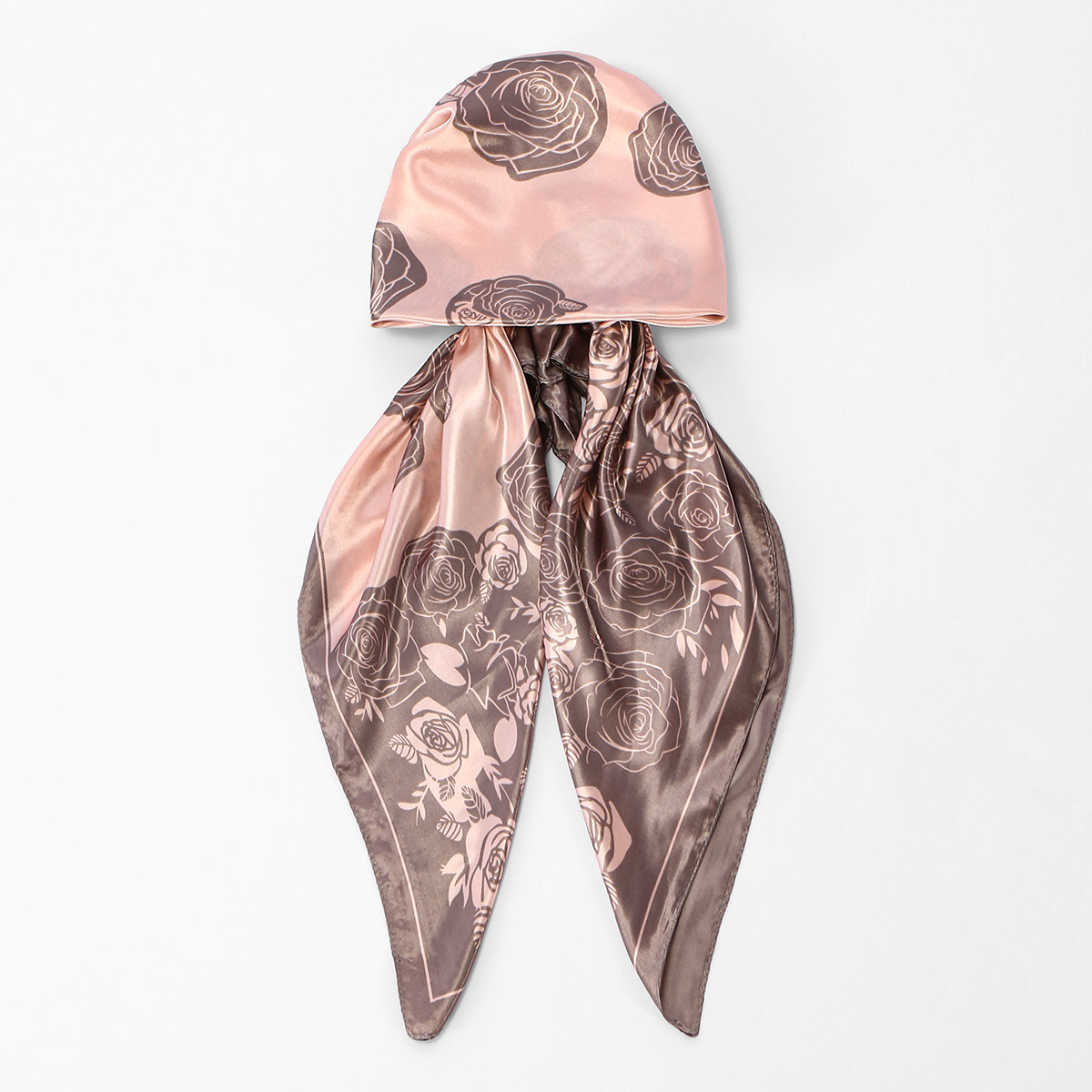 Nouveau Hijab Instantané Imprimé Musulman, Bonnet Turban en Soie Satinée, Foulard de Nuit Élastique pour Dormir, Bandana