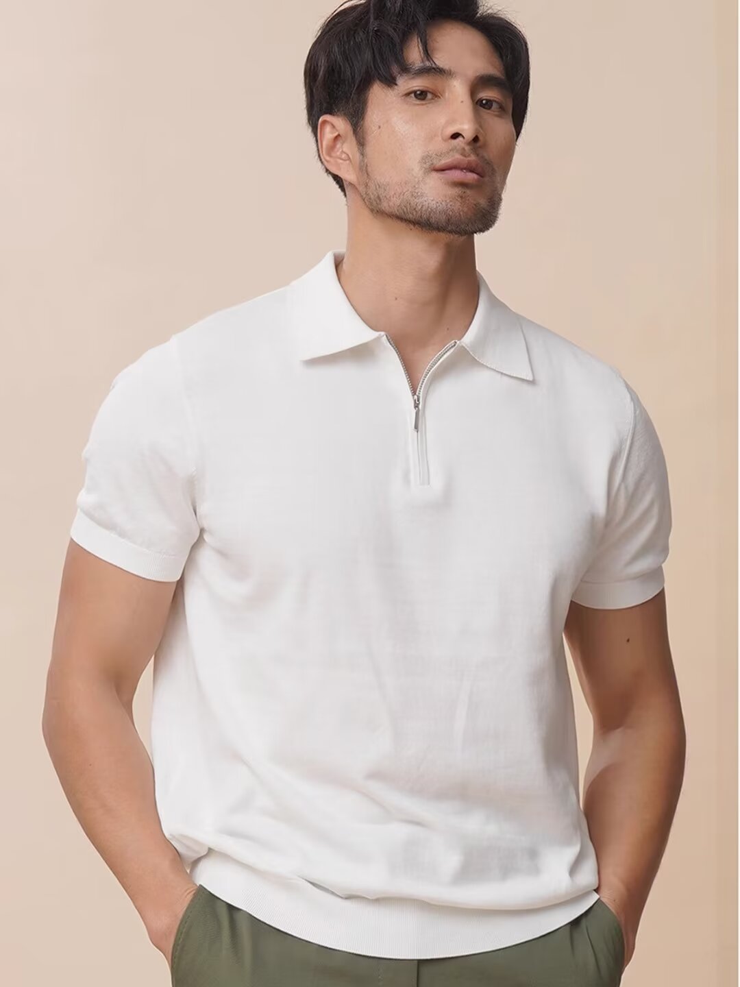 Mode hommes polos hommes à manches courtes T-shirt à carreaux tout assorti T-shirt nouveaux vêtements d'affaires décontracté mode hommes mince hauts