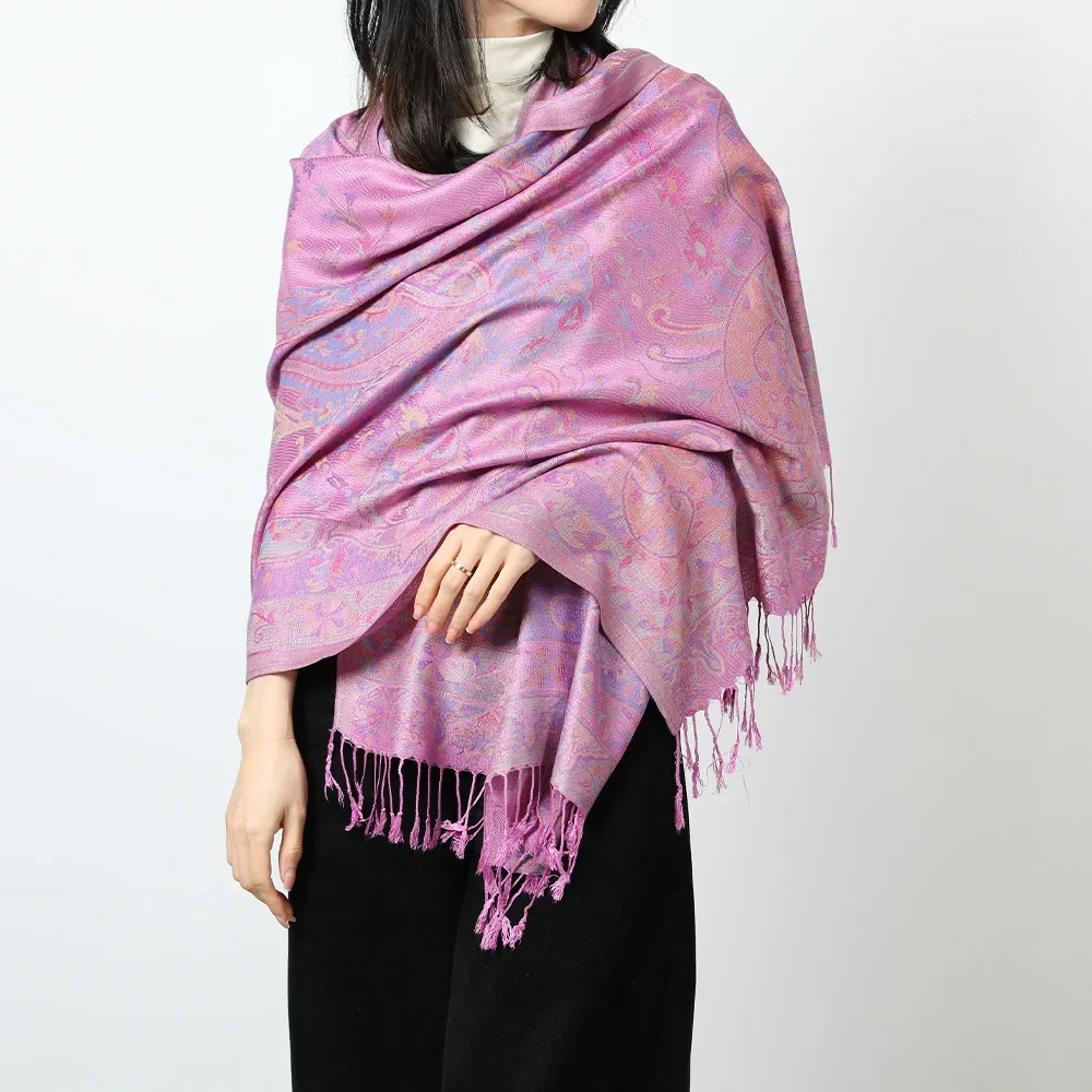 Pashmina Hijab écharpe imprimé Hijabs Long cachemire châle femme Foulard doux Turban bandeau femmes bandeau marque de luxe châle