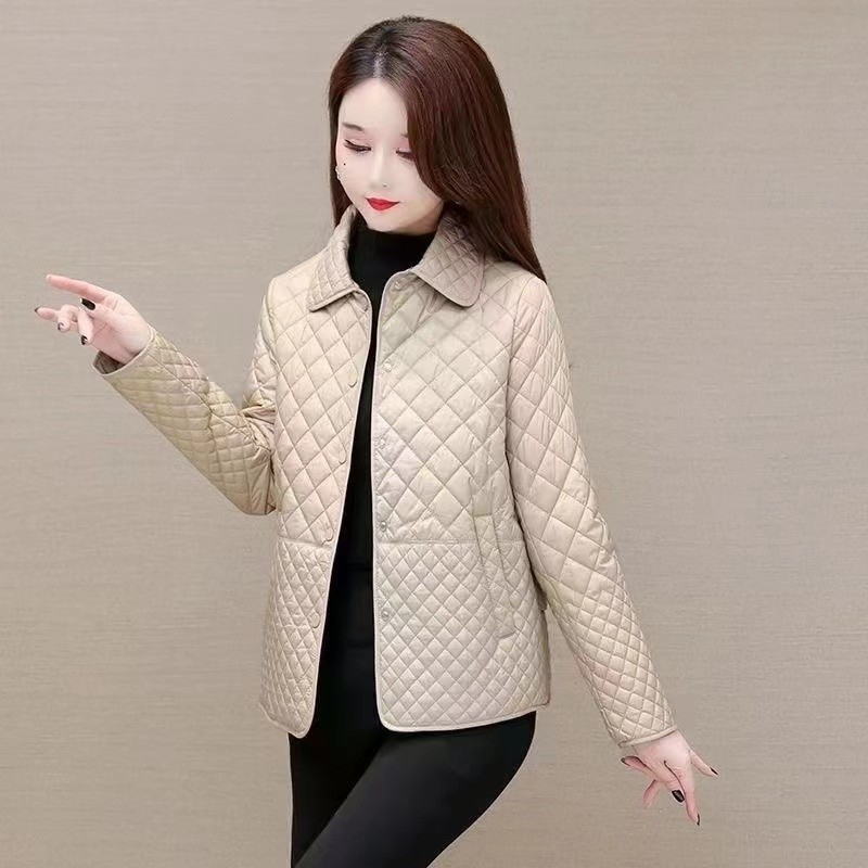 Nouveau automne hiver manteau mode femmes léger vers le bas coton garder au chaud mince veste femme coréenne vêtements d'extérieur décontractés hauts