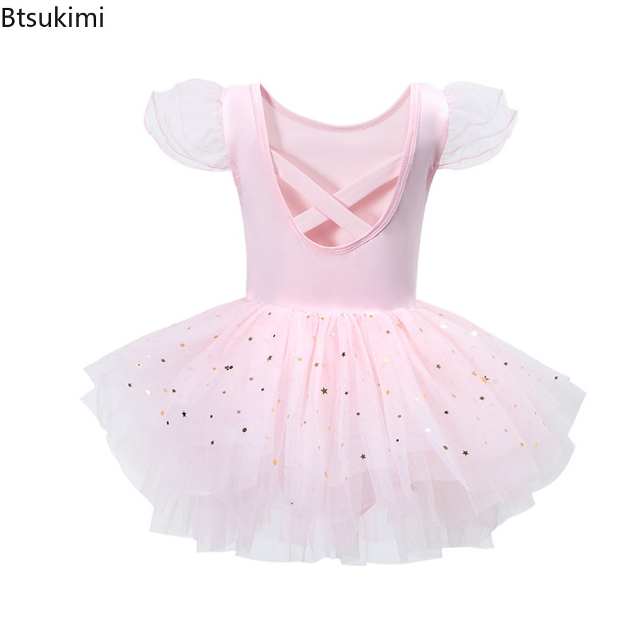 Costume de danse pour enfants, Robe Tutu, vêtements pour filles, justaucorps de Ballet, jupe de Ballet d'été, robes pour bébés