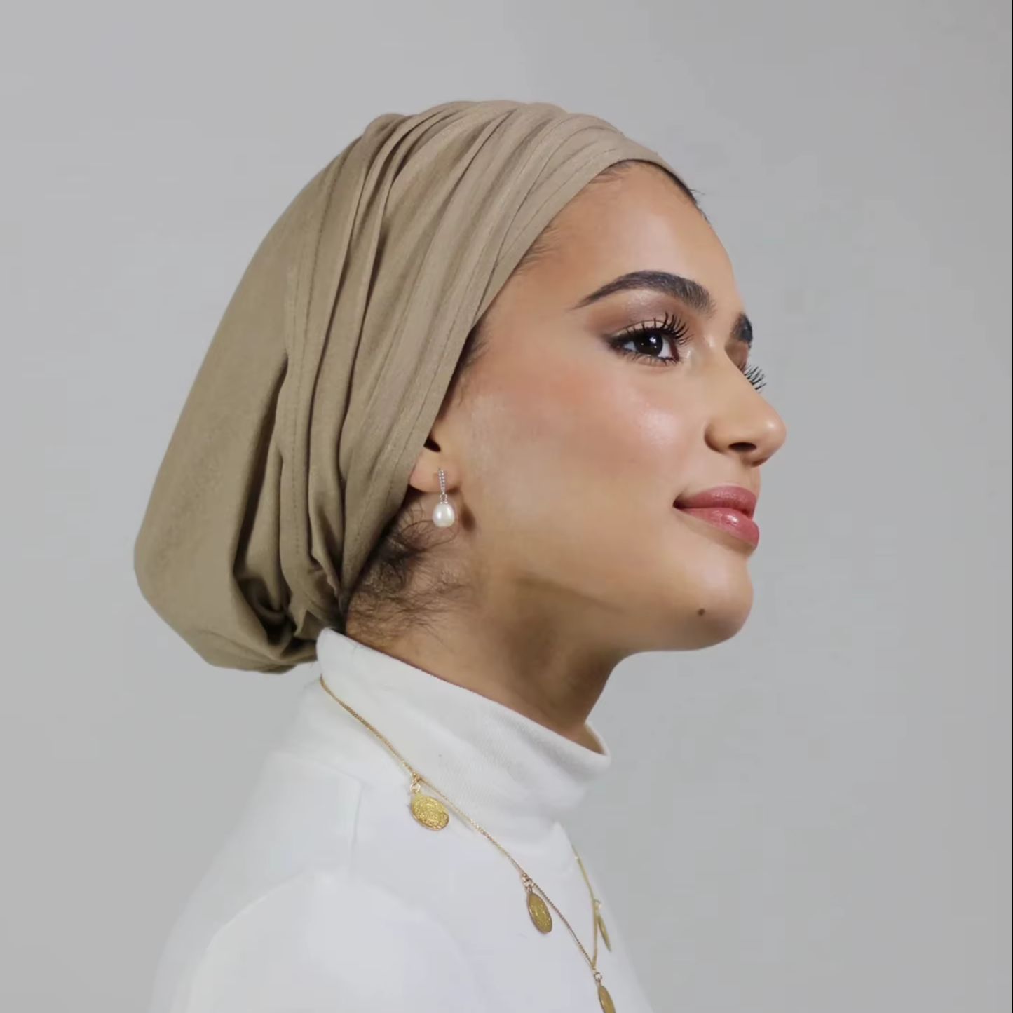 Bonnet Hijab Instantané en Coton Modal Uni pour Femmes Musulmanes – Sous-Hijab Facile à Enfiler, Turban, Bandana, Chapeau, Bandeau en Coton Modal