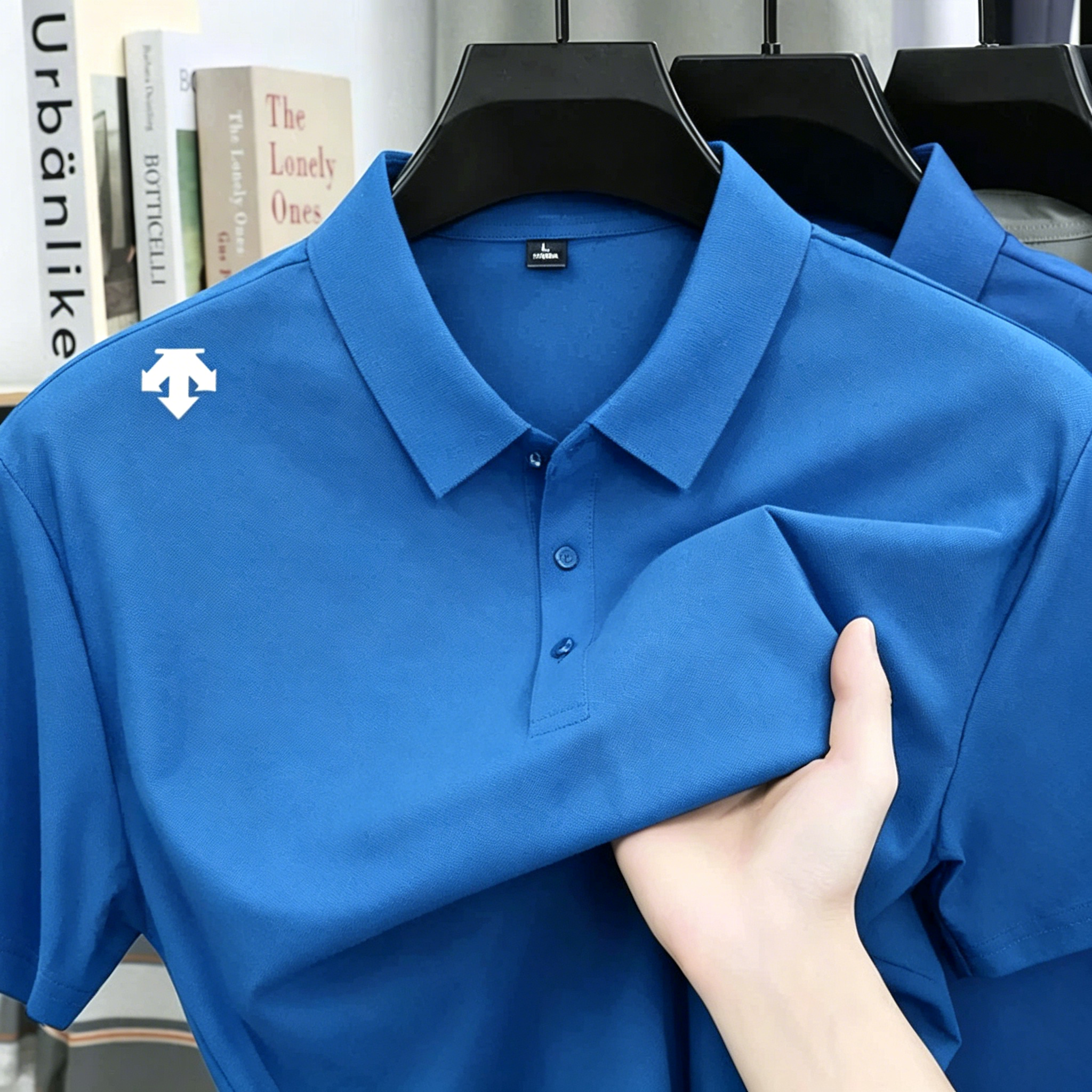 Polo brodé pour homme, haut de sport tendance, confortable et respirant pour l'été, t-shirt de loisirs haut de gamme, chemises pour hommes