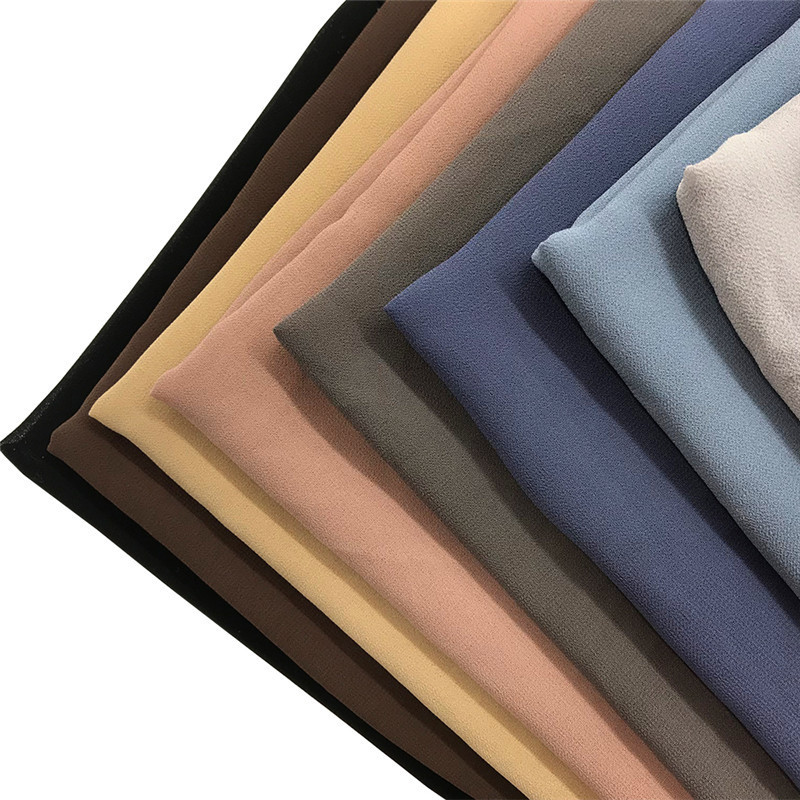 Voile de luxe en mousseline bulle pour femme, hijab uni pour le printemps, châles et écharpes, hijab femme musulman, foulard