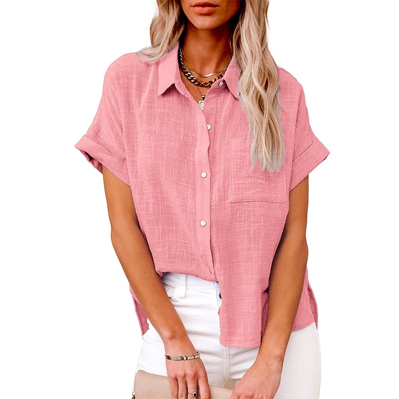 Été femmes dessus de chemise coton lin T-shirt femmes haut Camisas Mujer T-Shirt style décontracté Streetwear ample femme T-Shirts nouvelle chemise