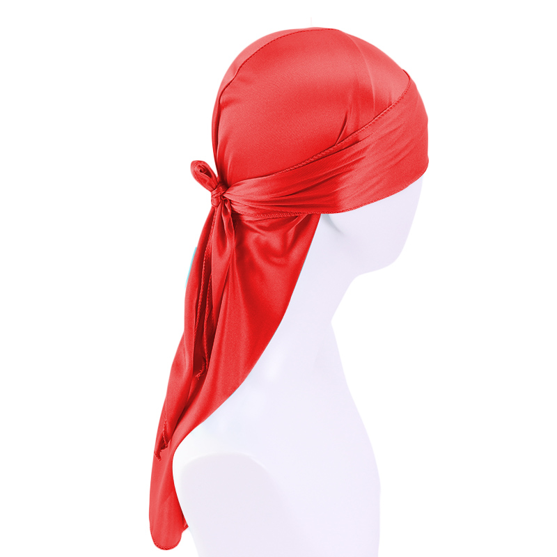 Durags en satin pour hommes, optique, soyeux, bandanas, turban, bonnet, perruques Doo, sauna, bande de sauna, accessoires pour cheveux, queue extra longue Du-Rag