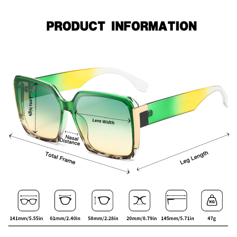 RUISIMO carré dégradé lunettes de soleil femmes hommes Vintage marque de mode lunettes de soleil réelry fête voyage mâle femme lunettes UV400