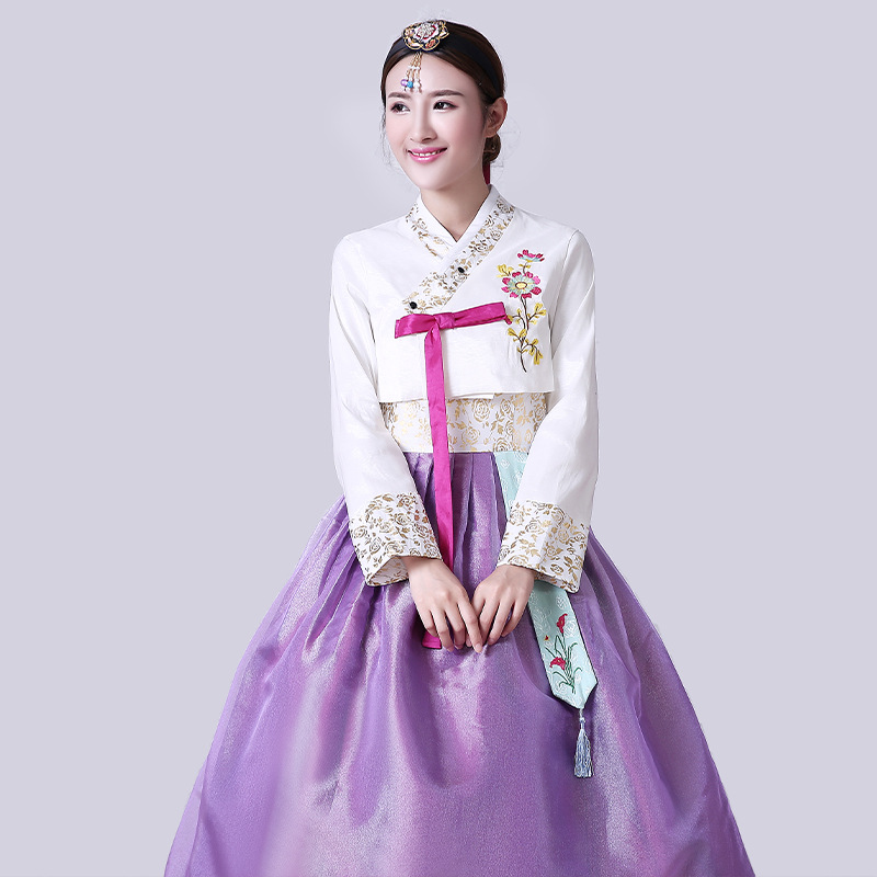 Hanbok coréen pour femme, robe traditionnelle coréenne, costume de danse scénique ancien, tenue de mariage coréenne, vêtements de danse nationale