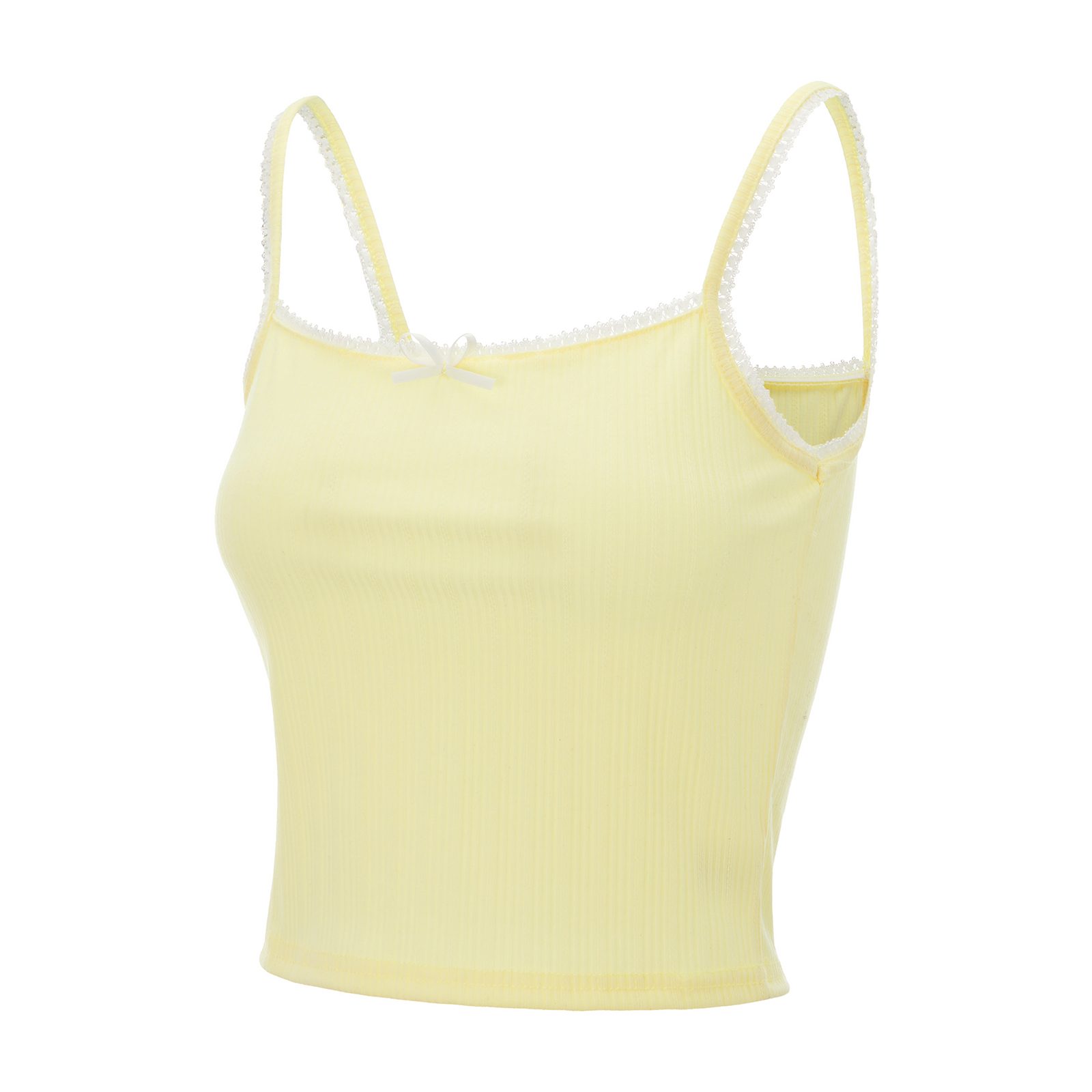 Mode femmes été Cami hauts sans manches col ouvert couleur unie Camisole gilet