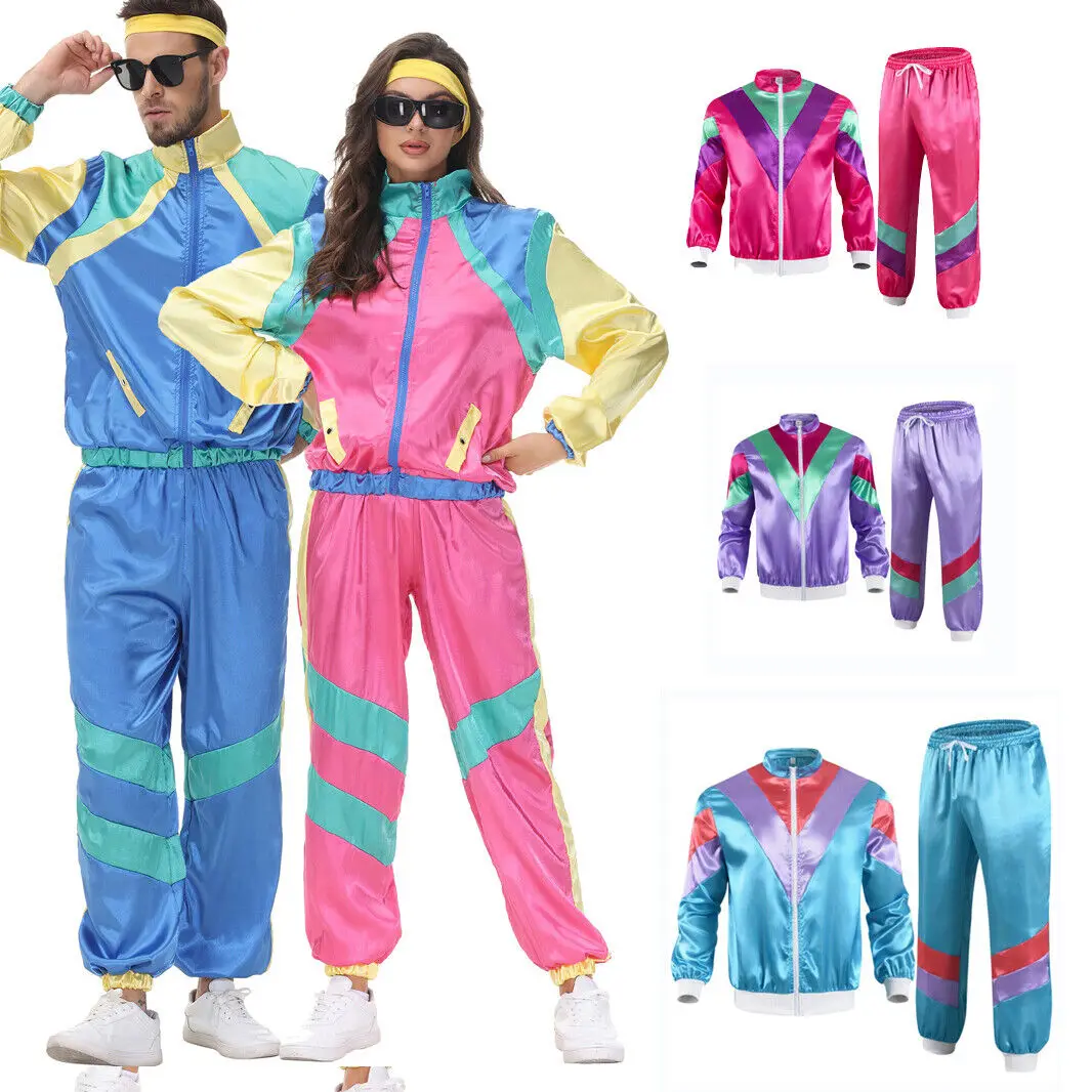Costume de déguisement pour homme, tenue de sport pour adulte, style années 80 et 90, 303