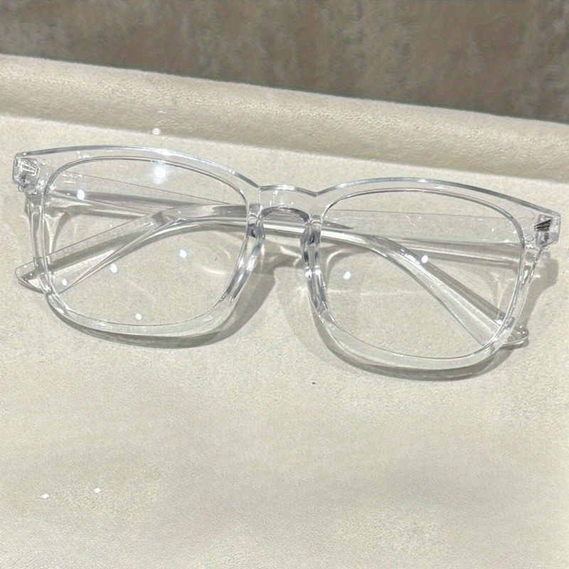 Lunettes classiques à monture carrée pour femmes et hommes, lunettes d'école pour la vie quotidienne, accessoires vestimentaires