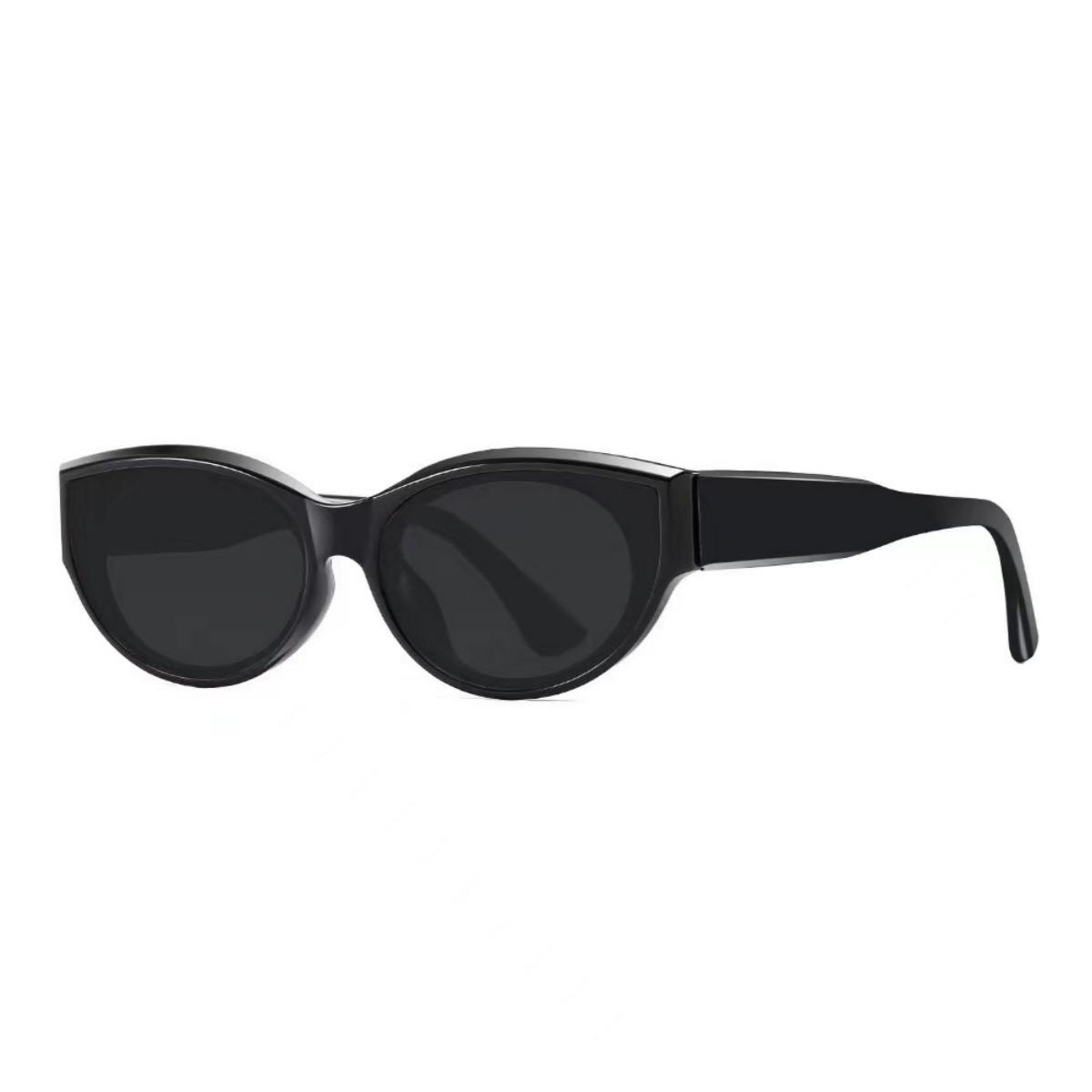 Lunettes de soleil asymétriques minimalistes de couleur unie, adaptées à un usage quotidien en extérieur, polyvalentes et élégantes