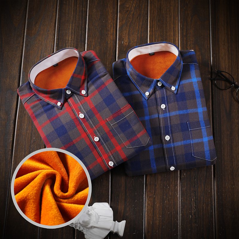 Camisa Masculina hommes Plaid flanelle chemises hommes décontracté automne hiver printemps épais chaud polaire coton à manches longues chemise MCS06