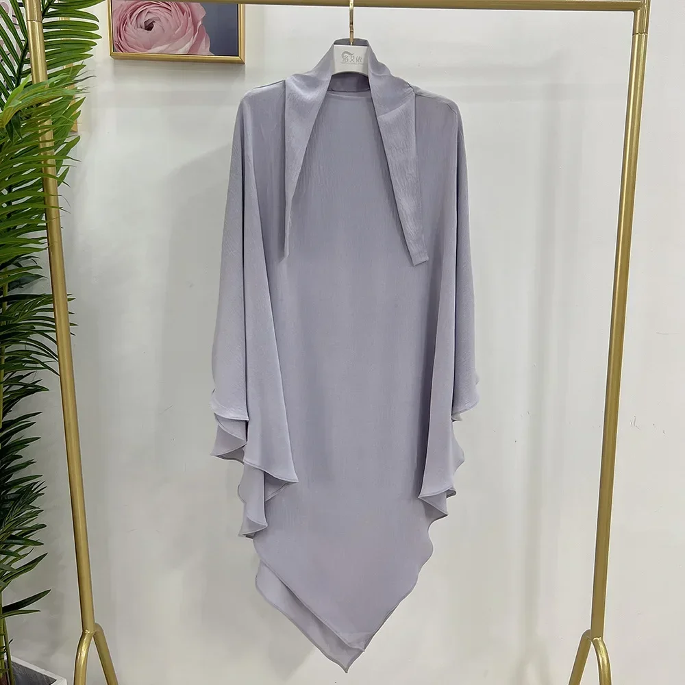 Long Khimar Eid, niqab à capuche, vêtement de prière musulman, vêtements islamiques pour femmes, Ramadan, hijab, écharpe, niqab arabe, burqa, robe