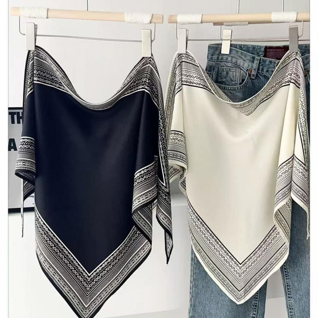 Nouveau bandeau polyvalent avec châle Blazer d'extérieur pour femmes-écharpe triangulaire fine, respirante, rétro et Simple