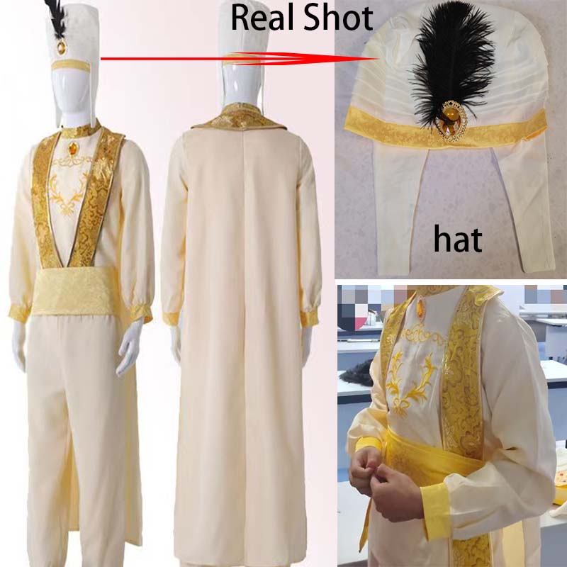 Costume de Cosplay Prince arabe pour adultes, conte de fées, lampe magique merveilleuse, tenues de Prince arabe pour spectacle sur scène d'halloween