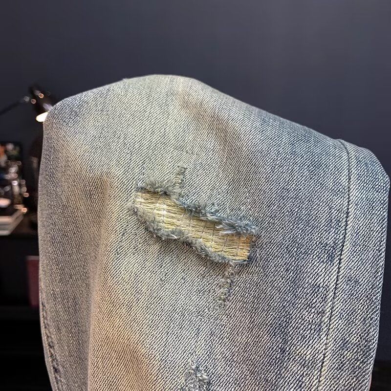 Jean pour homme 2025 printemps automne petits jeans déchirés pantalons Vintage pour hommes marque à la mode Harlan hommes vêtements vêtements de rue