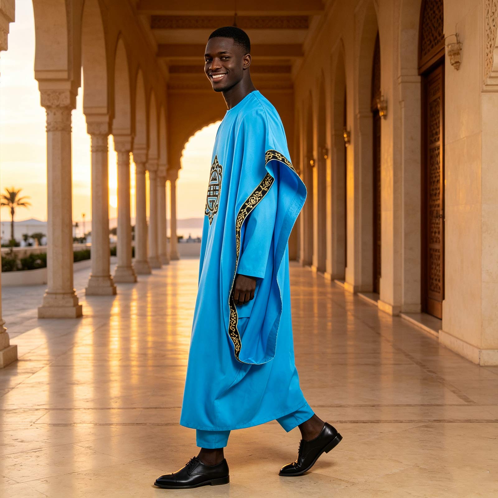 Vêtements traditionnels africains pour hommes Dashiki broderie Agbada Robes chemises et pantalons tenues 3 pièces ensemble pour mariage 2516041