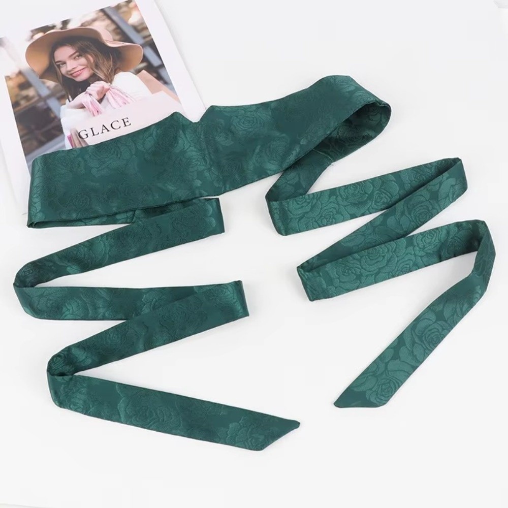 Ceinture large imprimée élégante, ceinture à nouer pour vêtements traditionnels chinois, sangles décoratives pour robe portefeuille ou robe licou