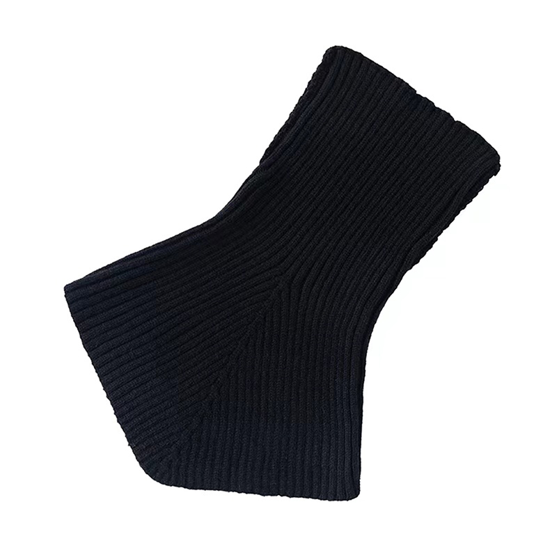 Femmes hiver tricoté coton faux col écharpe femmes chaud col roulé cou plus chaud détachable hiver coupe-vent écharpe 36*28 cm