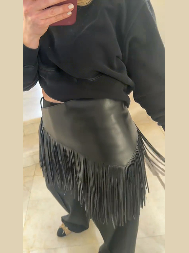 Ceinture ajustable asymétrique en similicuir PU pour femme, avec lacets, style peplum, large et longue, pour une taille cintrée et souple, accessoire de mode