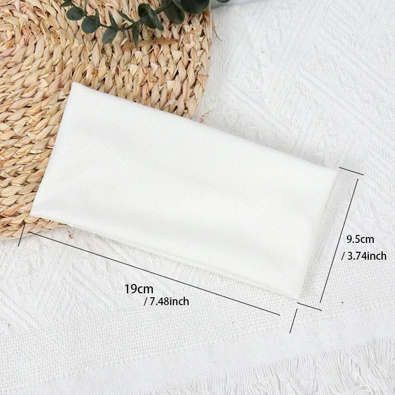 Lot de 3 bandeaux élastiques unis pour femmes, idéaux pour le yoga, la mode, le sport, et comme accessoires capillaires pour filles