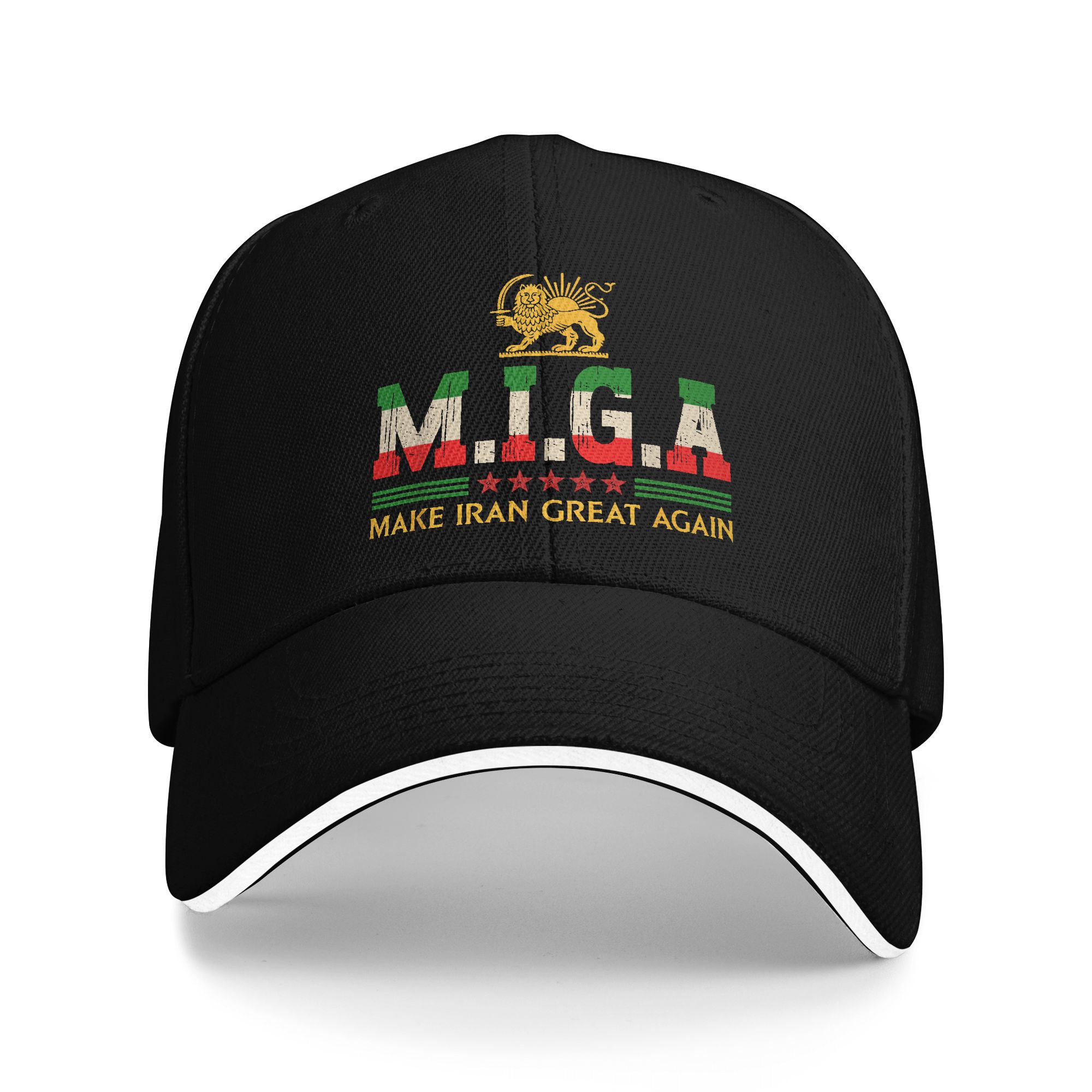 Casquette de baseball MIGA, emblème de l'Iran, « Make Iran Great Again », style y2k, casquette de camionneur unisexe, pour hommes, vente en gros de casquettes de baseball