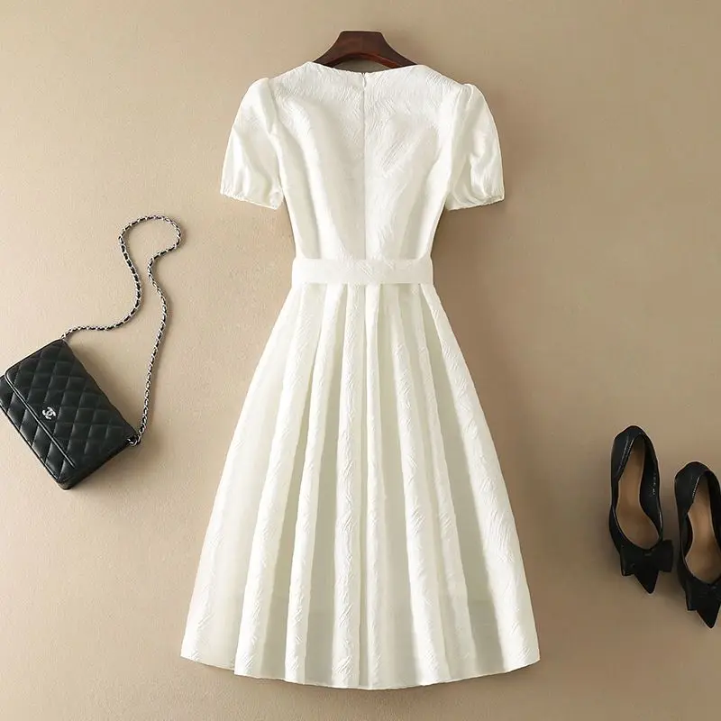Femme robe robes de soirée pour femmes Midi bal blanc soirée remise des diplômes vêtements esthétiques Chic et élégant joli Style coréen G