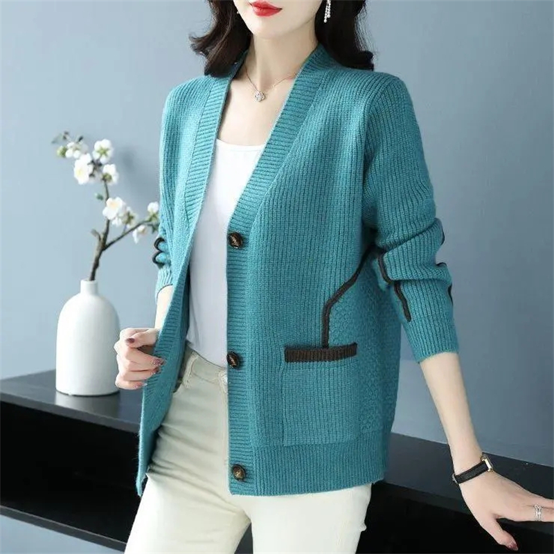 Pull Femme Grande Taille, Cardigan Polyvalent, Confortable, Élégant, Printemps Automne, 2023