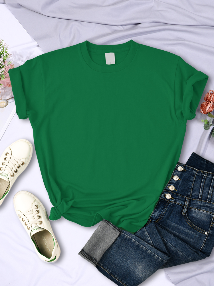 Couleur unie femmes t-shirts confortable été t-shirt tout-Match multicolore Streetwear ample Hip Hop à manches courtes pour femme