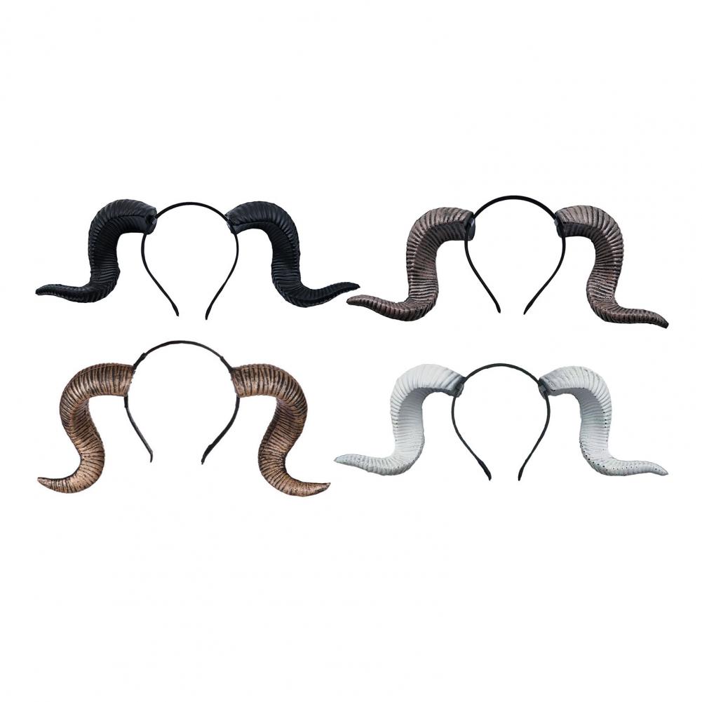 Bandeau en corne de chèvre, cornes du diable gothiques, cerceau pour cheveux, accessoires pour cheveux, pour fête d'halloween, événements de Cosplay