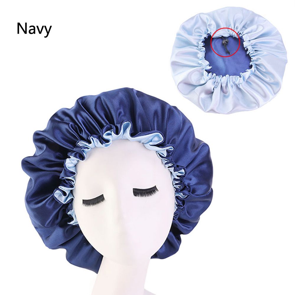 Accessoires de coiffure réversibles Double couche, chapeau de sommeil de nuit, casquettes de chimio, Bonnet en Satin, chapeaux enveloppants