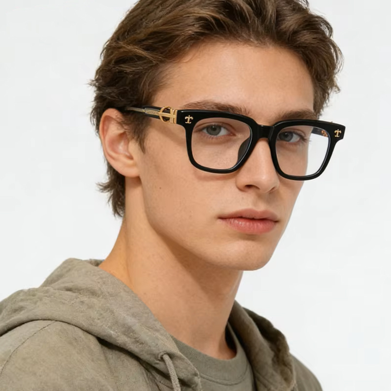 Montures de lunettes anti-lumière bleue tendance pour hommes et femmes, montures de lunettes rétro haut de gamme pour les trajets quotidiens