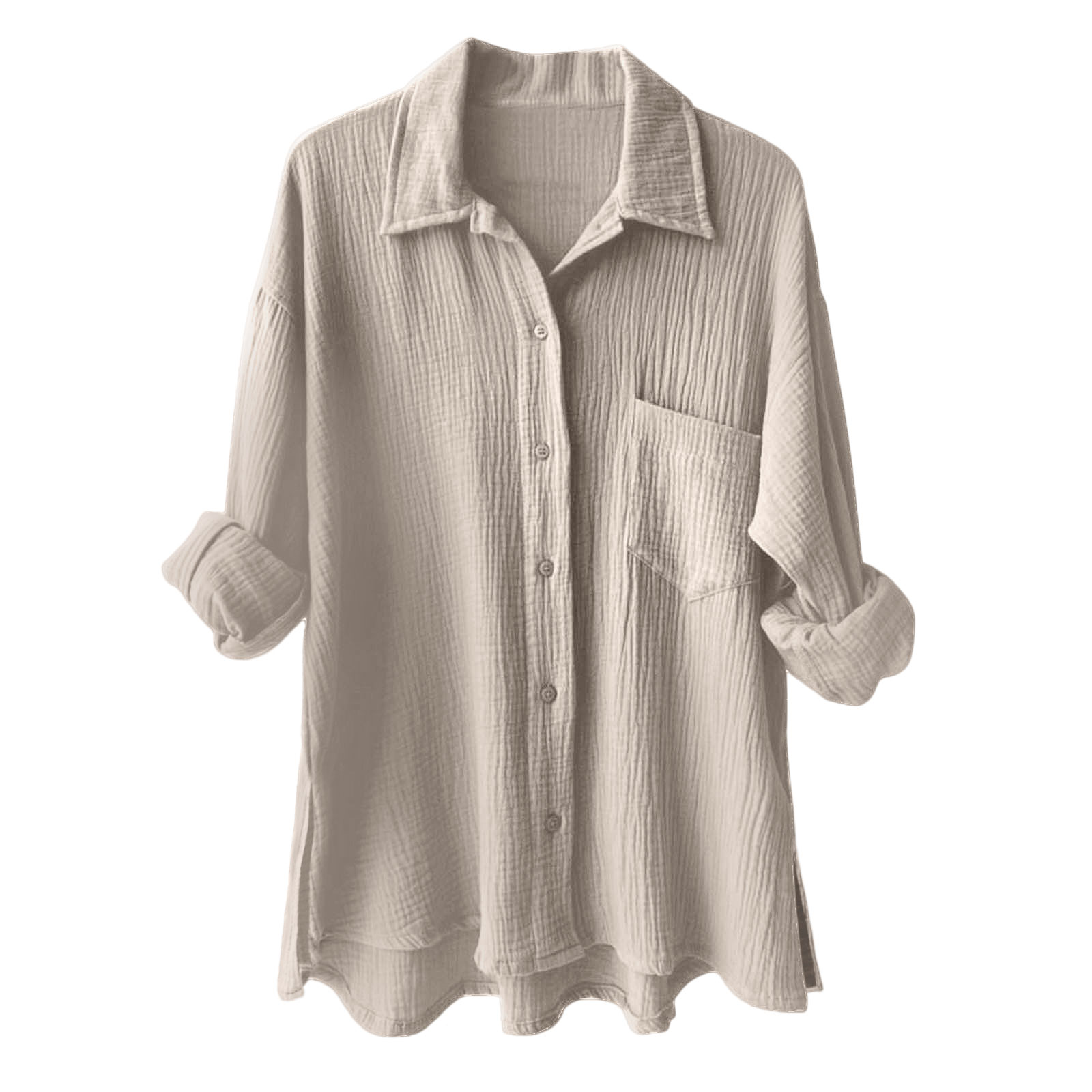 Chemisier d'été femmes élégant mousseline Blouse chemise esthétique coton sport costume surdimensionné loisirs chemise à manches longues femmes Blouse