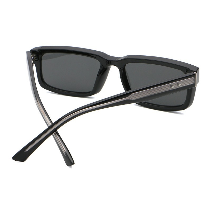 Lunettes de soleil carrées à la mode pour hommes et femmes, avec noyau en métal, UV400, marque de luxe, unisexes, pour voyage, randonnée, plage, pêche