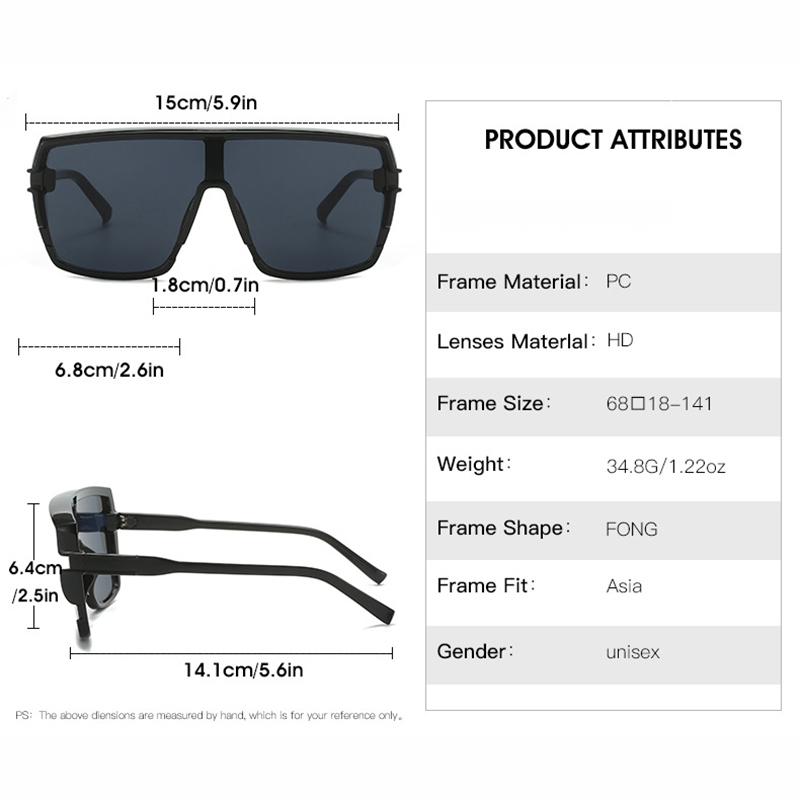 2024 Designer de luxe surdimensionné une pièce lunettes de soleil femmes pour hommes tendance lunettes de soleil marque Vintage mode Sport lunettes ombre