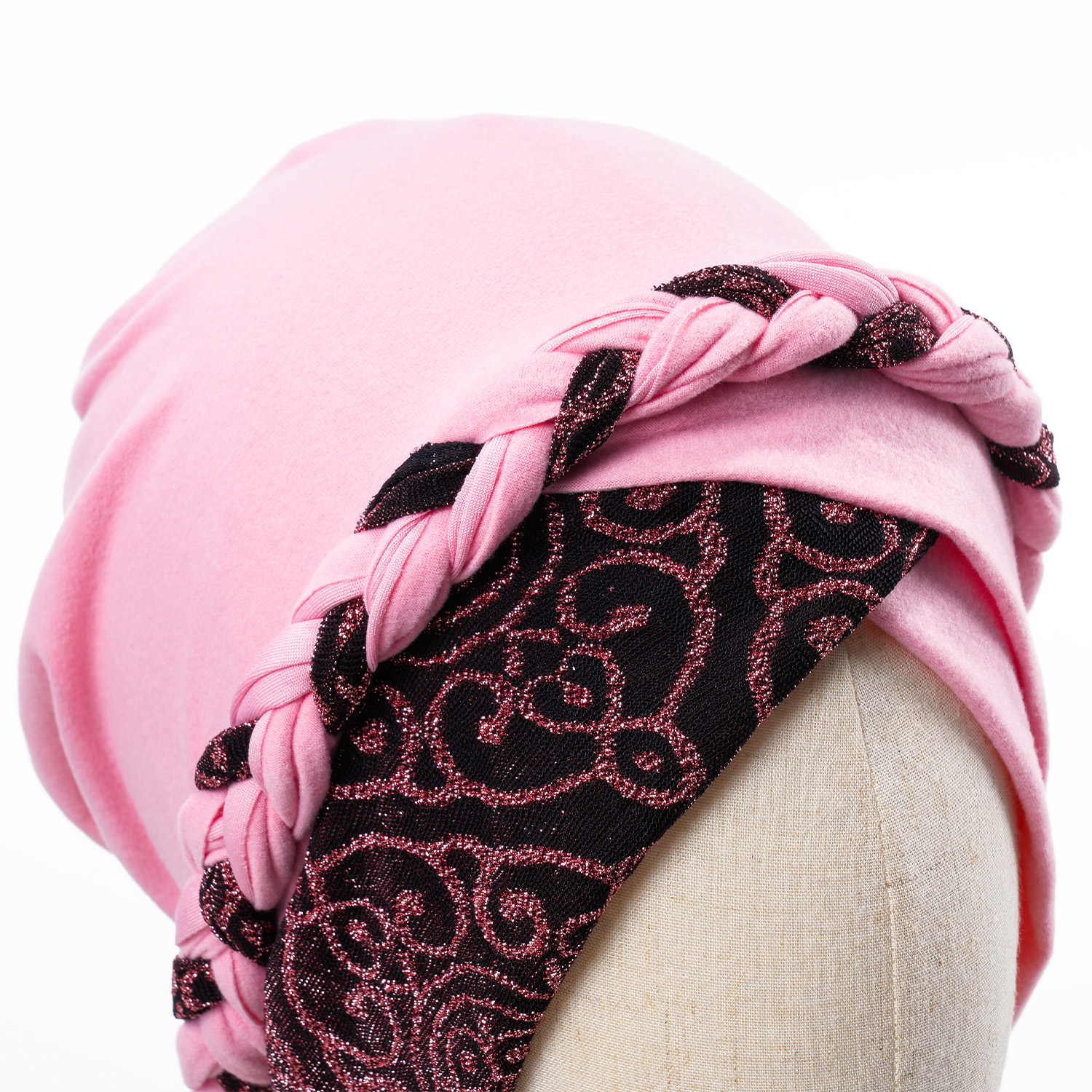 Foulard de tête pour femmes musulmanes, casquette Turban pour dames, Bonnet imprimé islamique, bandeau tressé, 2024