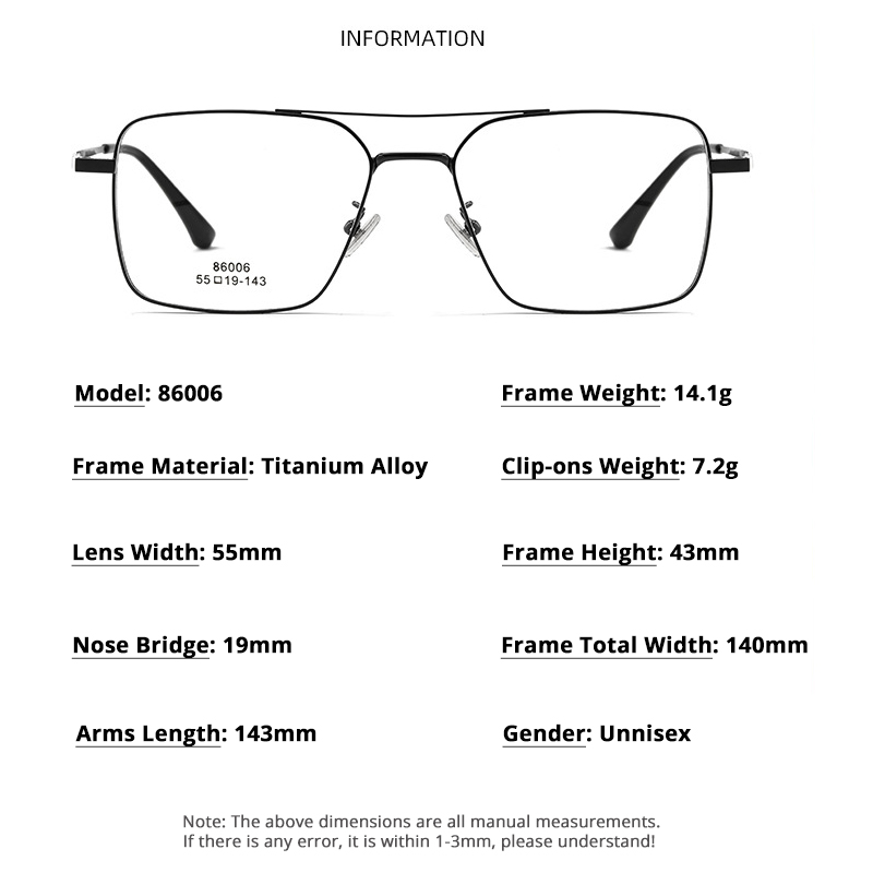 Hommes classique polarisé pince sur lunettes de soleil pilote Double faisceau en alliage de titane lunettes cadre optique rétro parasols lunettes